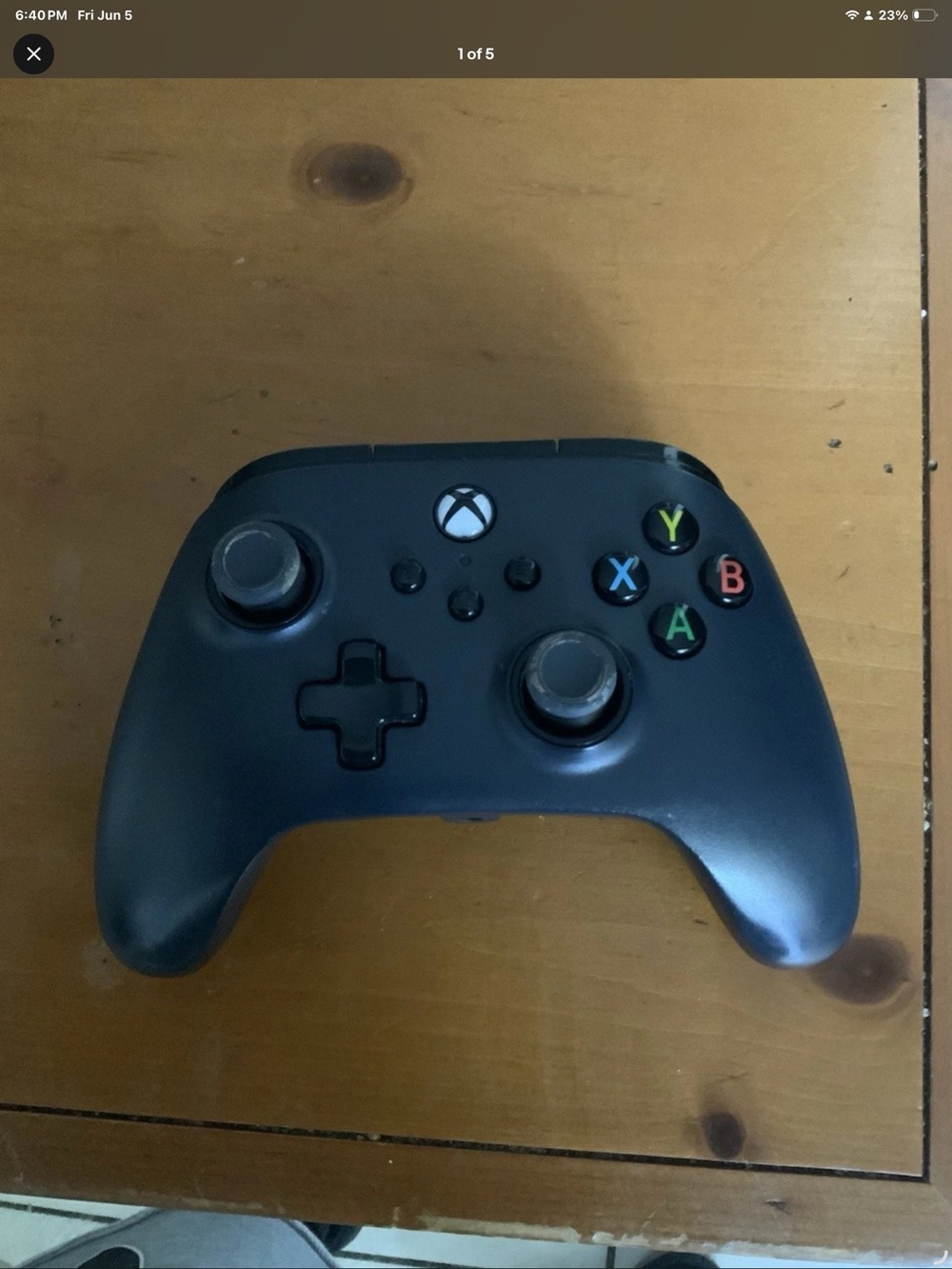 Xbox Wireless Controller in Black — Comfortable Ergonomic Design